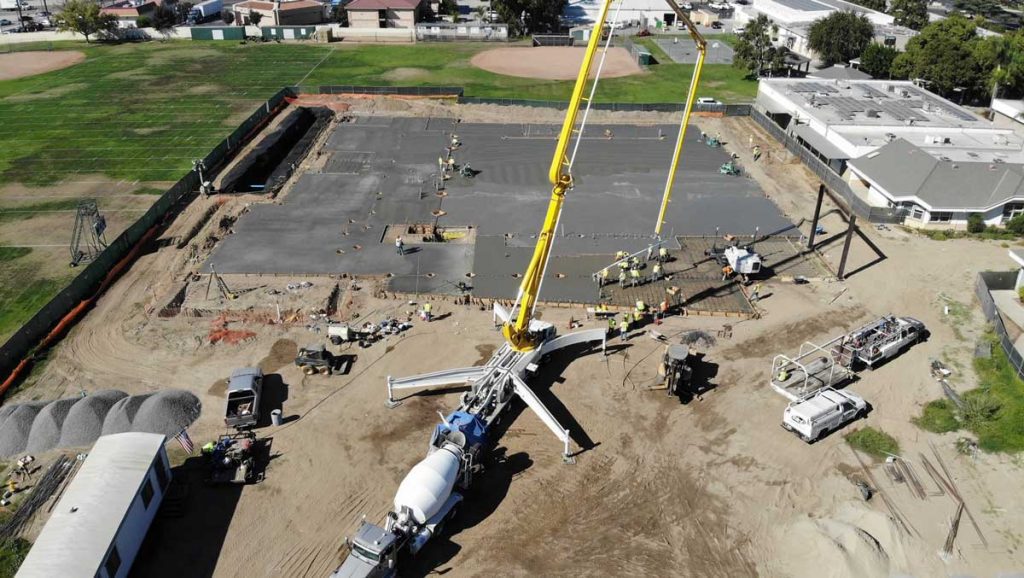 ontario christian highschool concrete laser screed