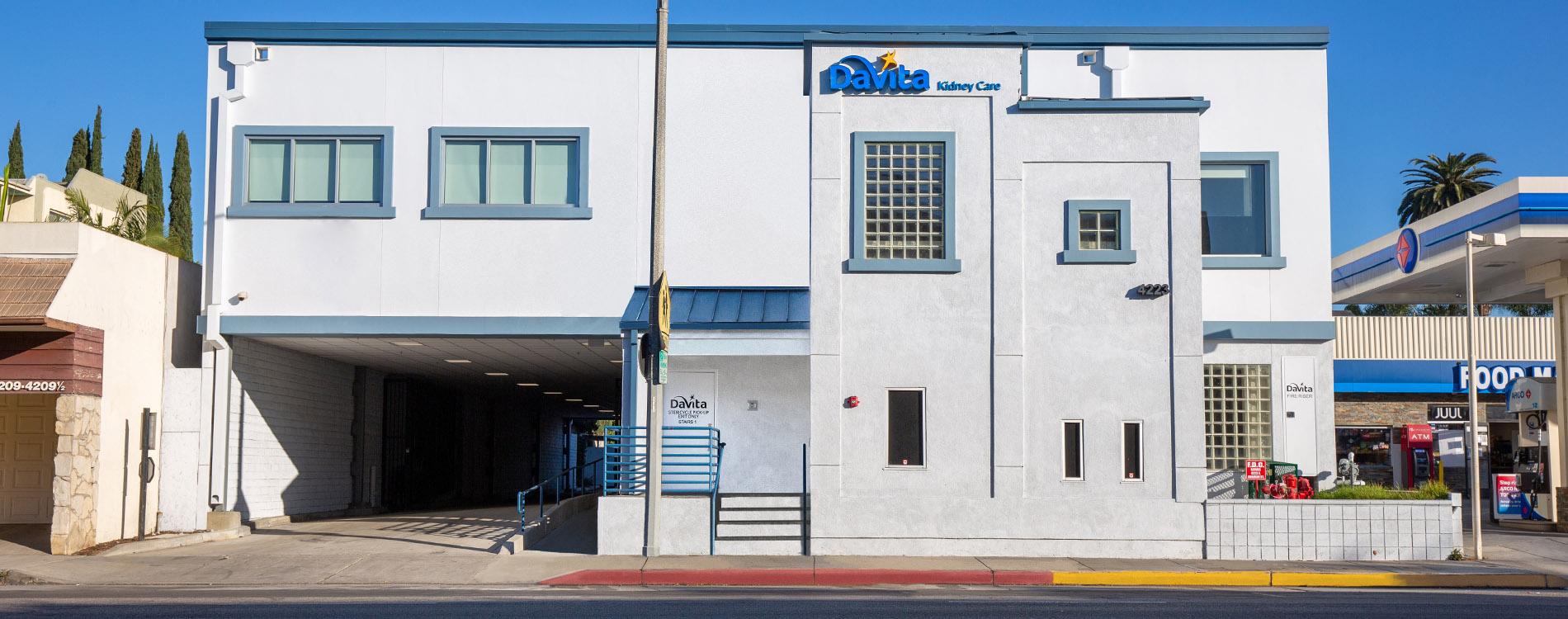 Front of Davita Circle Marina Building in Long Beach, CA